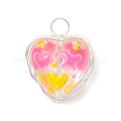 Handmade Glass Enamel Pendants&nbsp;PALLOY-JF04261-02