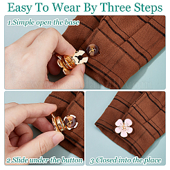 6Pcs Alloy Enamel Cufflinks&nbsp;DIY-FH0009-79C