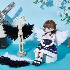 4Pcs 2 Colors Feather Doll Angel Wing&nbsp;DIY-GA0008-26B