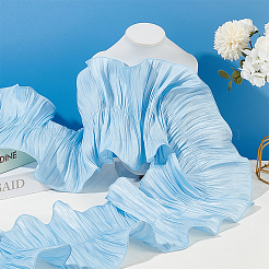 Polyester Pleated Ribbon&nbsp;OCOR-WH0088-13B