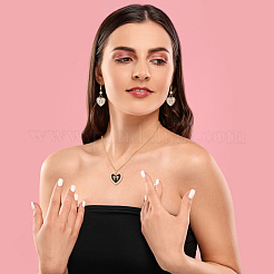 20Pcs 2 Colors Light Gold Tone Alloy Enamel Pendants&nbsp;ENAM-FH0001-92