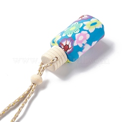 Empty Glass Perfume Bottle Pendants&nbsp;HJEW-A004-01