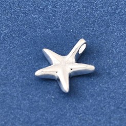 925 Streling Silver Starfish Charms with 925 Stamp&nbsp;STER-I022-02S