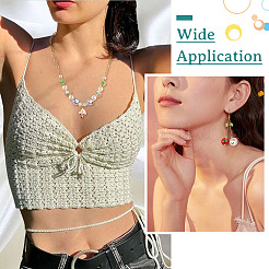 20Pcs 10 Colors Transparent Glass Beads&nbsp;LAMP-TA0001-08