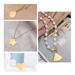 304 Stainless Steel Pendants&nbsp;STAS-UN0016-19G