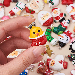 39Pcs 39 Style Opaque Resin Pendants&nbsp;RESI-TA0001-37