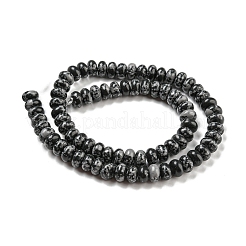 Synthetic Snowflake Obsidian Beads Strands&nbsp;G-D077-E01-03