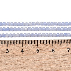 Dyed Synthetic Blue Lace Agate Beads Strands&nbsp;GG-CBA0389-A02-2mm