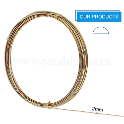 Half Round Brass Wire for Jewelry Making&nbsp;CWIR-WH0003-02G