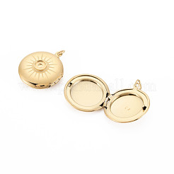 Ion Plating(IP) 304 Stainless Steel Pendant Enamel Settings&nbsp;STAS-N097-140