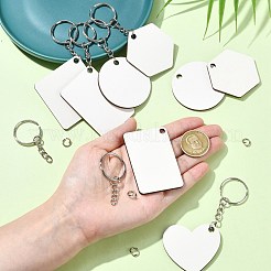 Sublimation Blanks Keychains&nbsp;AJEW-CJC0015-003