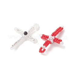 Glass Seed Beaded Pendants&nbsp;PALLOY-MZ01279