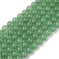 Natural Green Aventurine Round Bead Strands&nbsp;G-P070-37-6mm