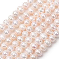 Natural Cultured Freshwater Pearl Beads Strands&nbsp;PA-CBABE82-13A