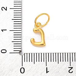 925 Sterling Silver Letter Charms with Jump Rings&nbsp;LS-STER-R008-01G-L