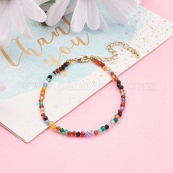 Dyed Natural Agate Beaded Bracelets&nbsp;BJEW-JB05932