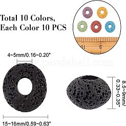 Natural Lava Rock European Beads&nbsp;G-NB0001-58