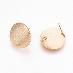 Brass Ear Stud Findings&nbsp;X-KK-S336-16G