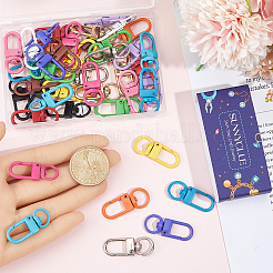 45Pcs 15 Styles Alloy Swivel Clasps&nbsp;FIND-SC0022-28