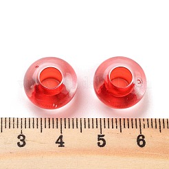 Transparent Acrylic European Beads&nbsp;X-TACR-P009-C01