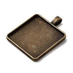 Vintage Tibetan Style Alloy Pendant Cabochon Settings&nbsp;TIBEP-M018-98AB-NF