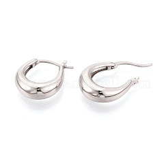 925 Sterling Silver Hoop Earrings&nbsp;STER-N016-130P