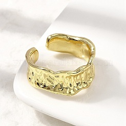 Brass Adjustable Cuff Rings for Women&nbsp;RJEW-L130-004G