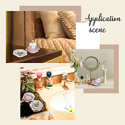2Pcs 2 Colors Porcelain Jewelry Dish&nbsp;AJEW-PH0002-77