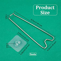 Stainless Steel Desktop Photo Frame Stands&nbsp;AJEW-WH0695-013P