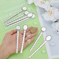 10Pcs Tibetan Style Alloy Cabochon Setting&nbsp;TIBE-ME0001-08