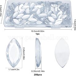 200Pcs Acrylic Rhinestone Cabochons&nbsp;OACR-FG0001-12