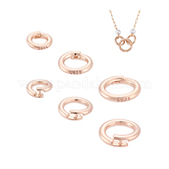 6Pcs 3 Styles 925 Sterling Silver Twister Clasps&nbsp;STER-PH0003-73RG