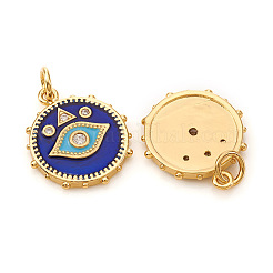 Brass Micro Pave Cubic Zirconia Pendants&nbsp;X-KK-I672-22G