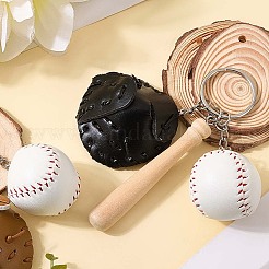 2Pcs 2 Colors PU Leather Keychain&nbsp;KEYC-CL0001-01