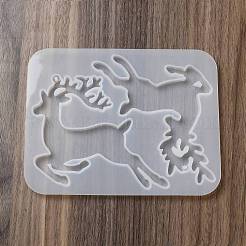 DIY Christmas Reindeer Pendant Silhouette Silicone Molds&nbsp;DIY-P075-C02