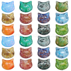 50Pcs Picasso Baking Paint Glass Seed Beads&nbsp;GLAA-PA0001-16