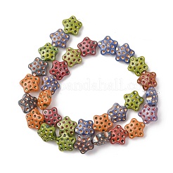 Painted Glass Beads Strands&nbsp;GLAA-B037-09A