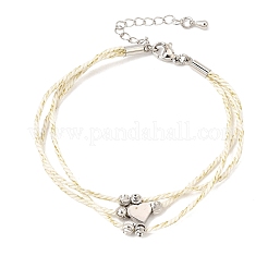 Polyester Multi-Strand Bracelets&nbsp;FB-CBA983F-02P