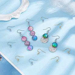 120Pcs 2 Colors 304 Stainless Steel French Earring Hooks&nbsp;STAS-UN0054-45