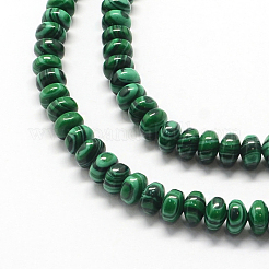 Rondelle Dyed Synthetic Malachite Bead Strands&nbsp;G-Q446-05