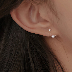 S999 Fine Silver Stud Earrings&nbsp;EJEW-A127-04S