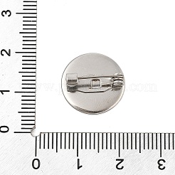 304 Stainless Steel Brooch Cabochon Settings&nbsp;STAS-E547-08B-P