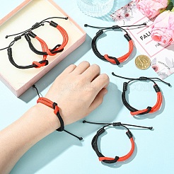 6Pcs Waxed Polyester Cord Bracelets&nbsp;BJEW-YW00018-01