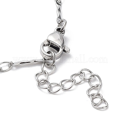 Non-Tarnish 304 Stainless Steel Textured Bar Link Chain Bracelets&nbsp;BJEW-K226-05P