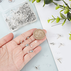 100Pcs 304 Stainless Steel Stud Earring Findings&nbsp;STAS-BBC0009-88