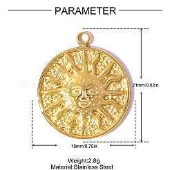 304 Stainless Steel Pendants&nbsp;STAS-OY007-44G