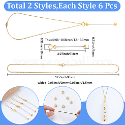 6Pcs 304 Stainless Steel Cable Chain Necklaces for Men Women&nbsp;NJEW-SC0001-80A