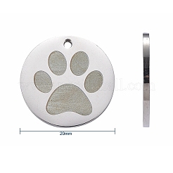 12Pcs 6 Style 304 Stainless Steel Pet Pendants&nbsp;STAS-CJ0001-139