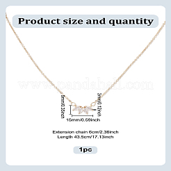 1Pc Brass Crystal Rhinestone Flower Pendant Necklaces for Women&nbsp;NJEW-LP0009-49