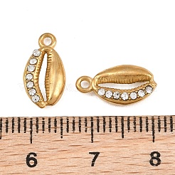 304 Stainless Steel with Crystal Rhinestone Charms&nbsp;RB-CBABFDA-11E-G